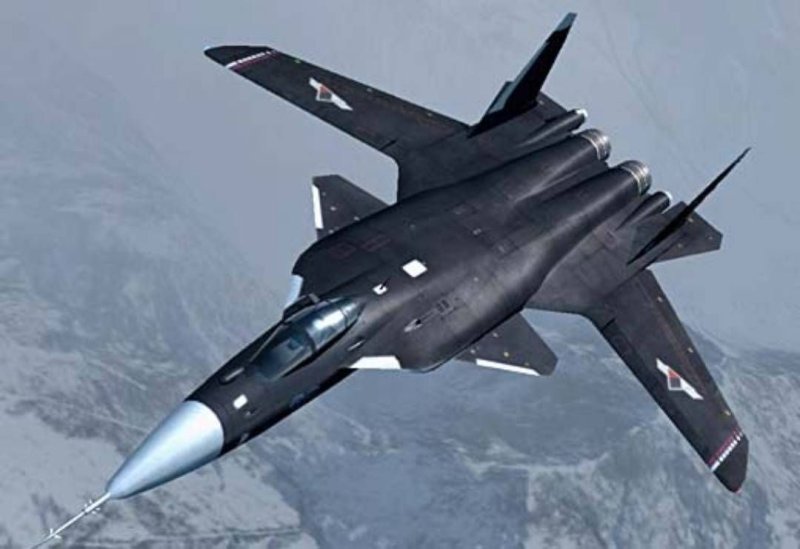 Самолет с обратной стреловидностью крыла Су-47