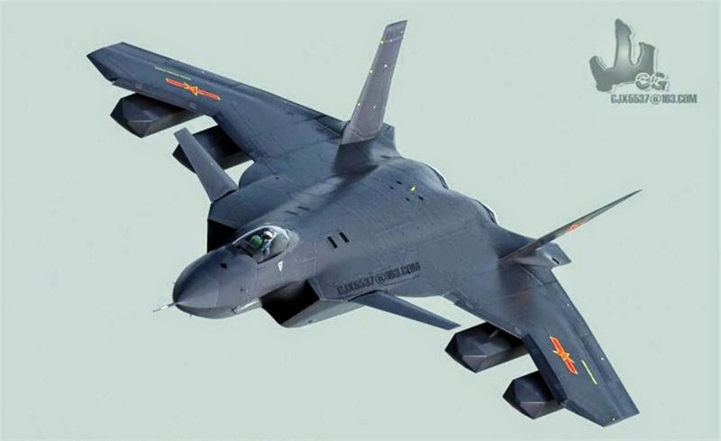 J-20 С обратной стреловидностью