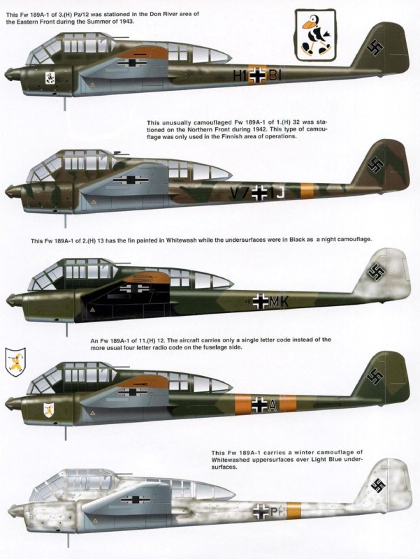Fw189 самолет