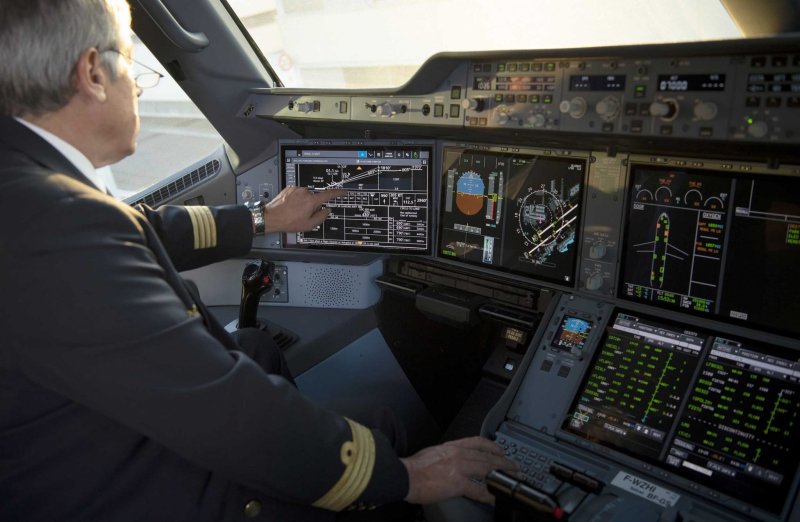 Airbus a350 кабина