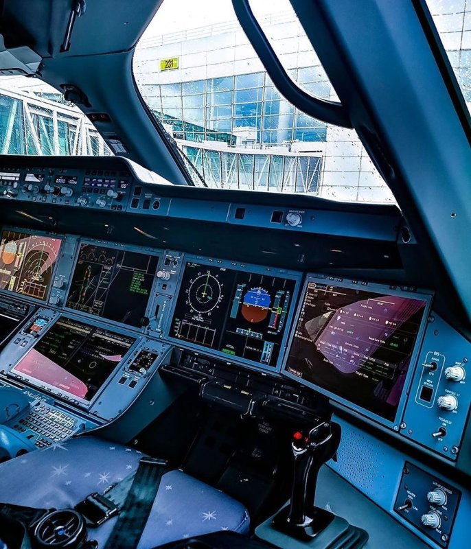 Airbus a350 кабина пилотов