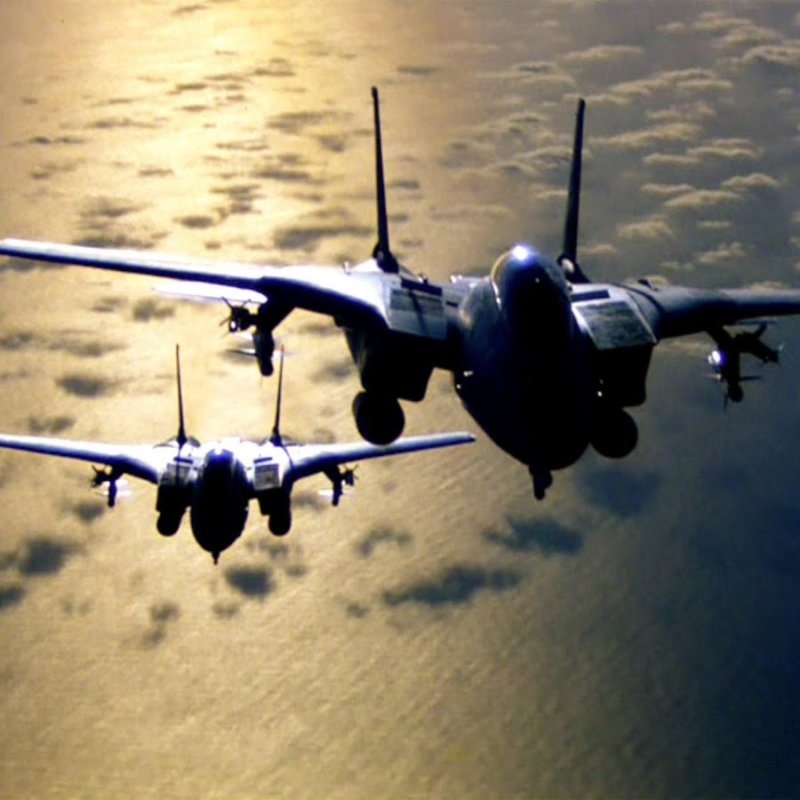 Top Gun 1986 самолёты