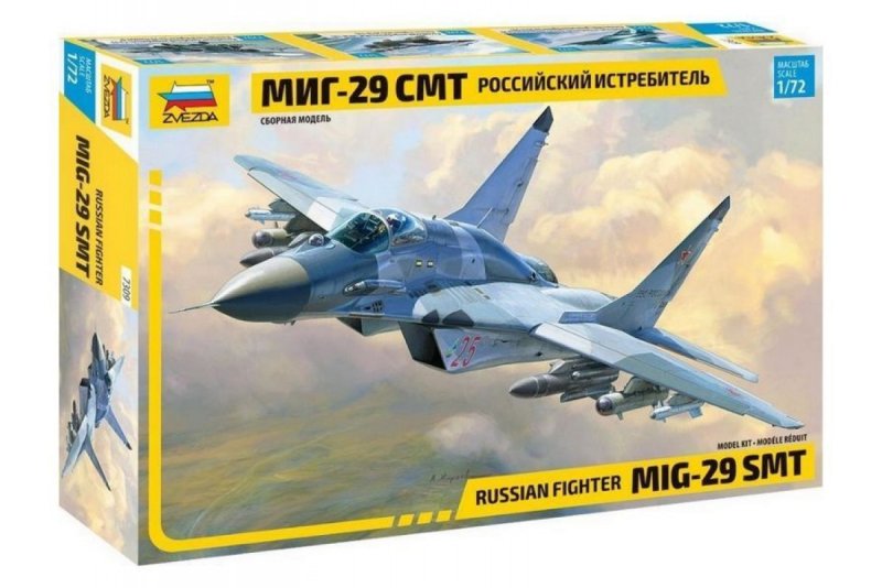 Сборная модель самолёта миг-29смт 1:72 звезда