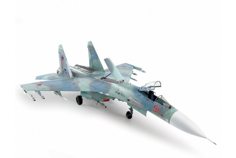 Сборная модель zvezda российский многоцелевой истребитель завоевания превосходства в воздухе Су-27см (7295) 1:72