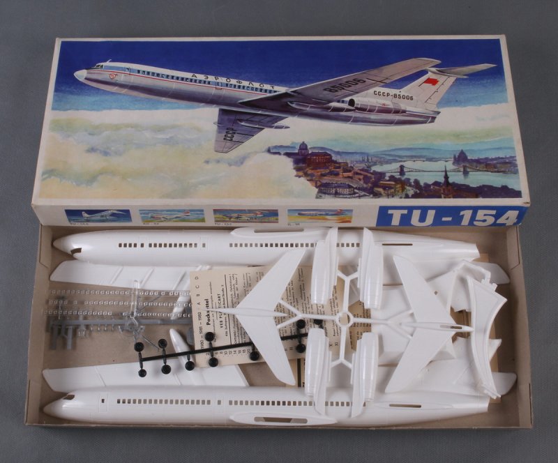 Сборная модель ту-154 Пластикарт