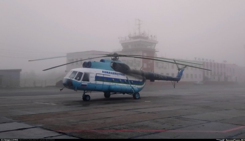 Вертолет Комиавиатранс Усинск