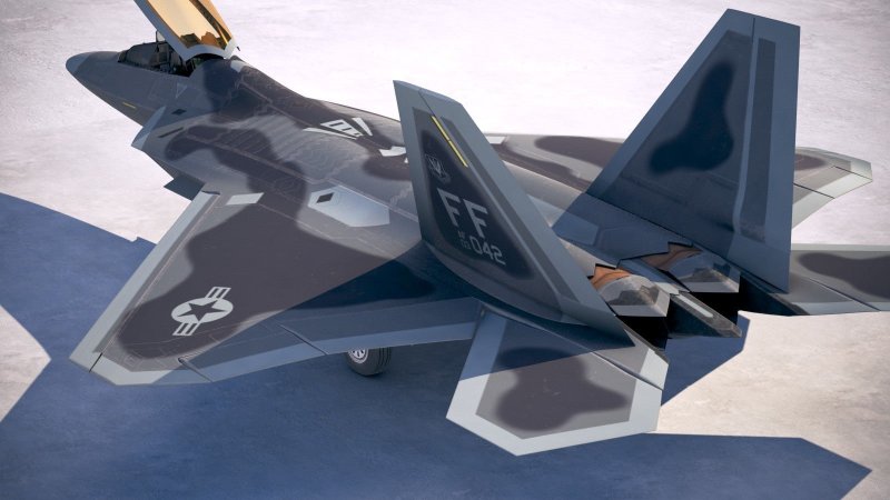 Истребитель Lockheed Martin f-22a Raptor model