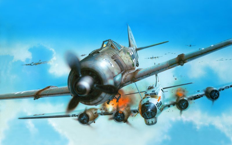 Fw190 в бою