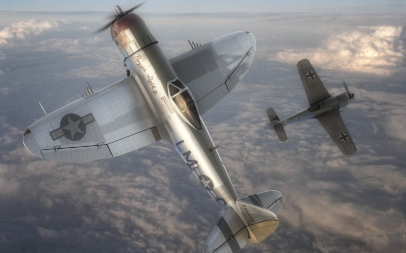 Воздушные бои FW 190 арт