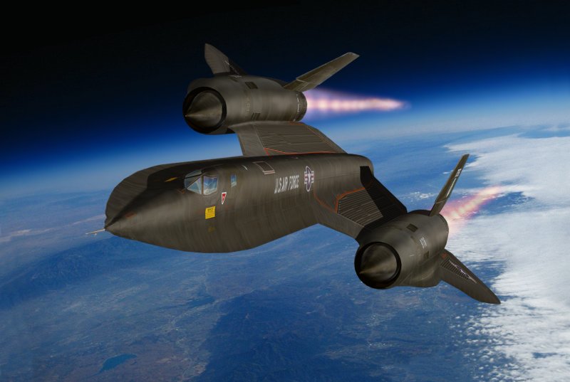 SR-71 Blackbird черный Дрозд