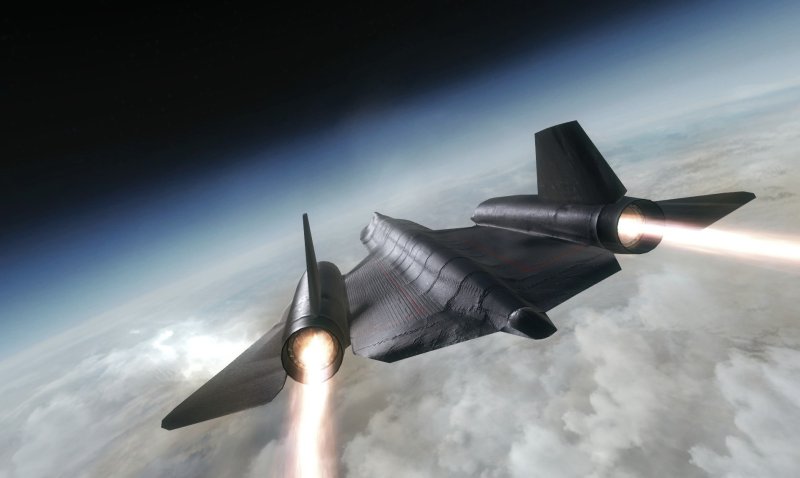 SR-71 Blackbird черный Дрозд