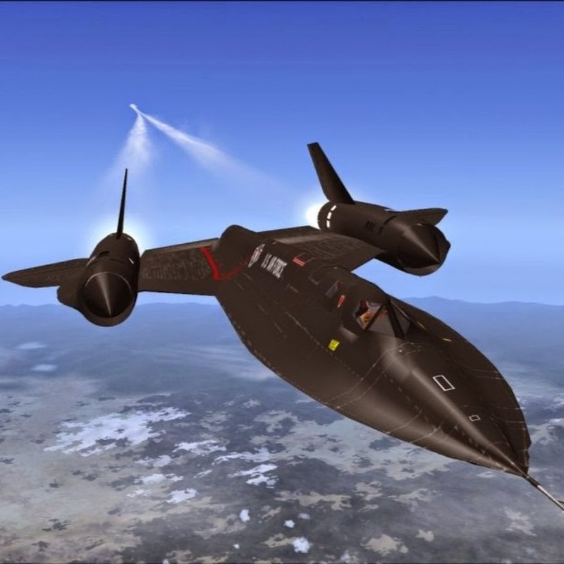 SR-71 Blackbird черный Дрозд
