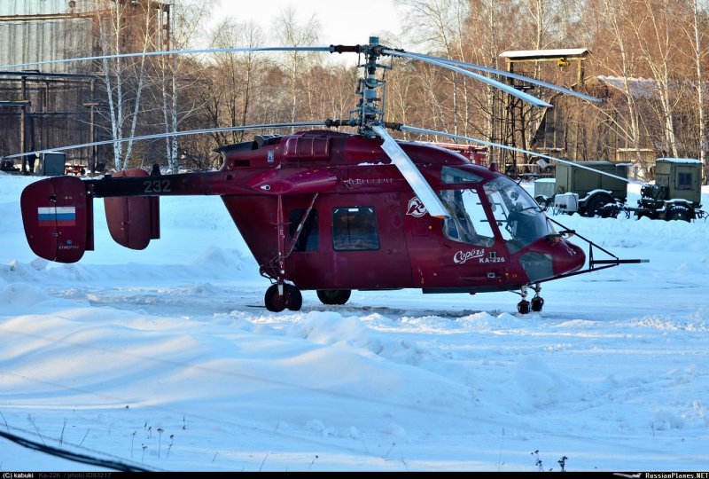 Ка-226 с ливреей Божьей коровки
