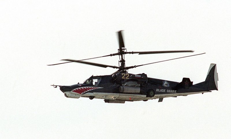 Военный вертолет ка 50 черная акула