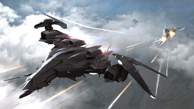 Sci-Fi стелс истребитель