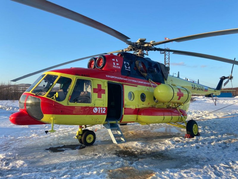 Санитарный вертолет ми-8амт