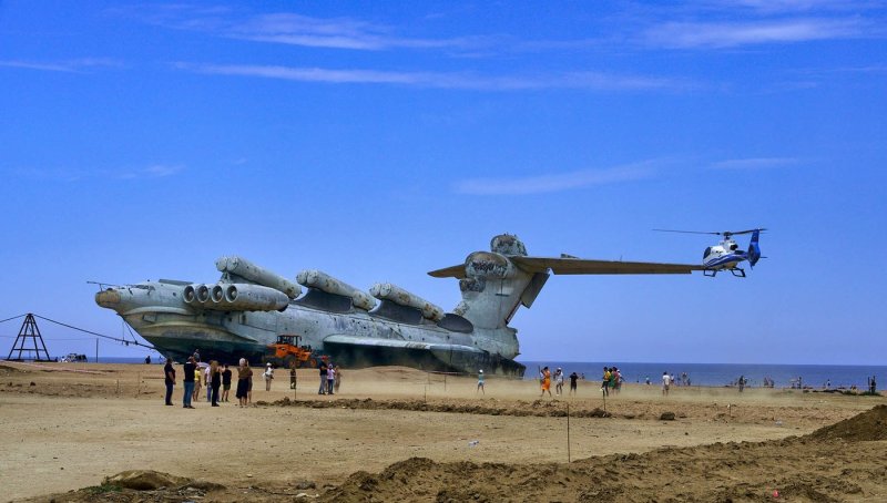 Экраноплан Лунь в Дагестане