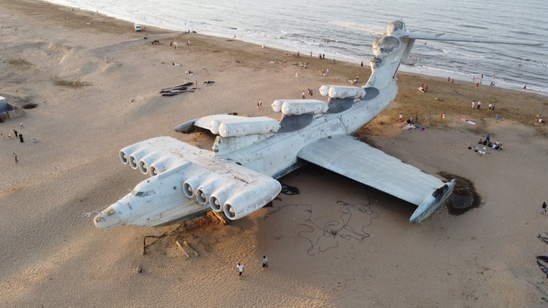 Экраноплан Лунь в Дагестане