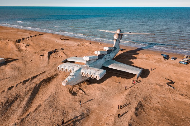 Экраноплан Лунь в Дагестане