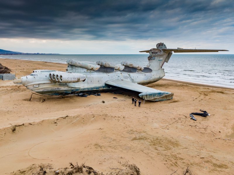 Экраноплан Лунь Каспийское море