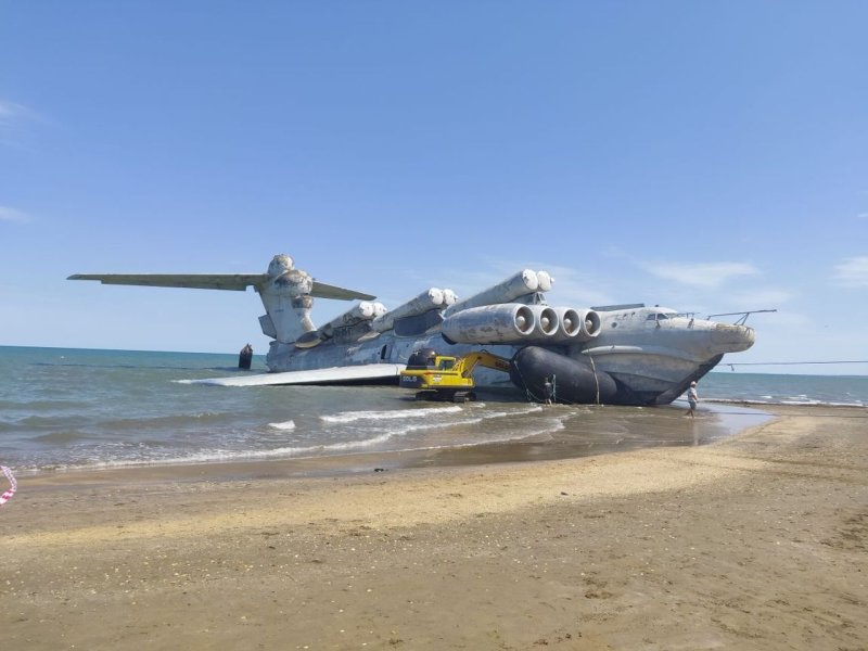 Экраноплан Лунь в Дагестане