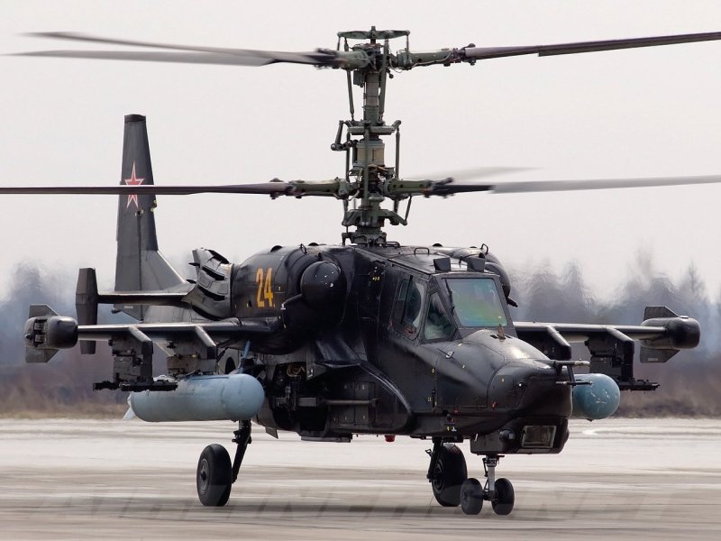 Боевой вертолет ка-50 черная акула