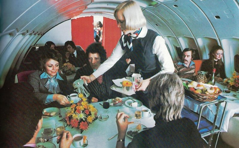 Боинг 747 салон 60 годы
