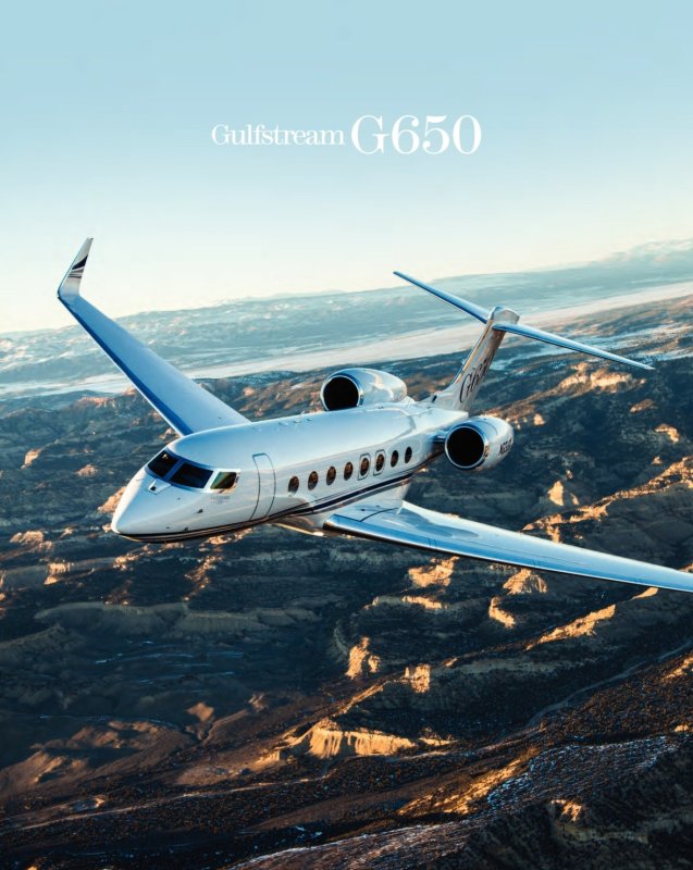 Самолет Gulfstream g650
