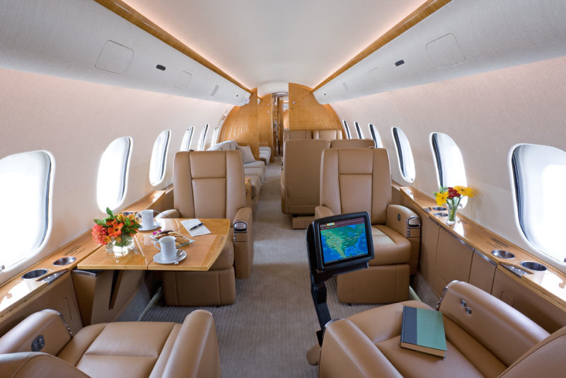 Bombardier Global 5000 салон