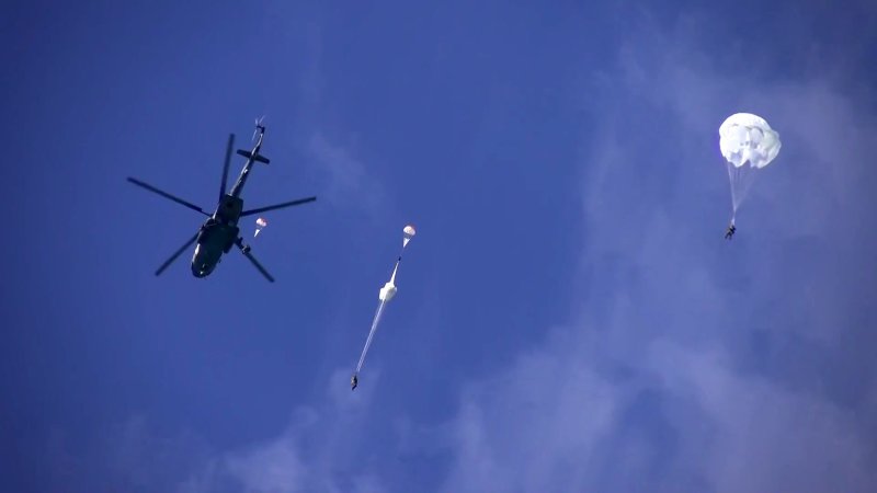 Прыжки с парашютом с вертолета ми-8
